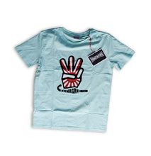 Laden Sie das Bild in den Galerie-Viewer, Kawasaki Zweitakt T-Shirt Creme/Türkis