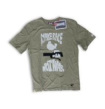 Laden Sie das Bild in den Galerie-Viewer, KRAUTMOTORS "MAKE RACE NOT WAR" T-Shirt Blau/Oliv