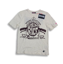 Laden Sie das Bild in den Galerie-Viewer, KRAUTMOTORS "Sprint Race" T-Shirt Blau/Oliv/Creme/Braun