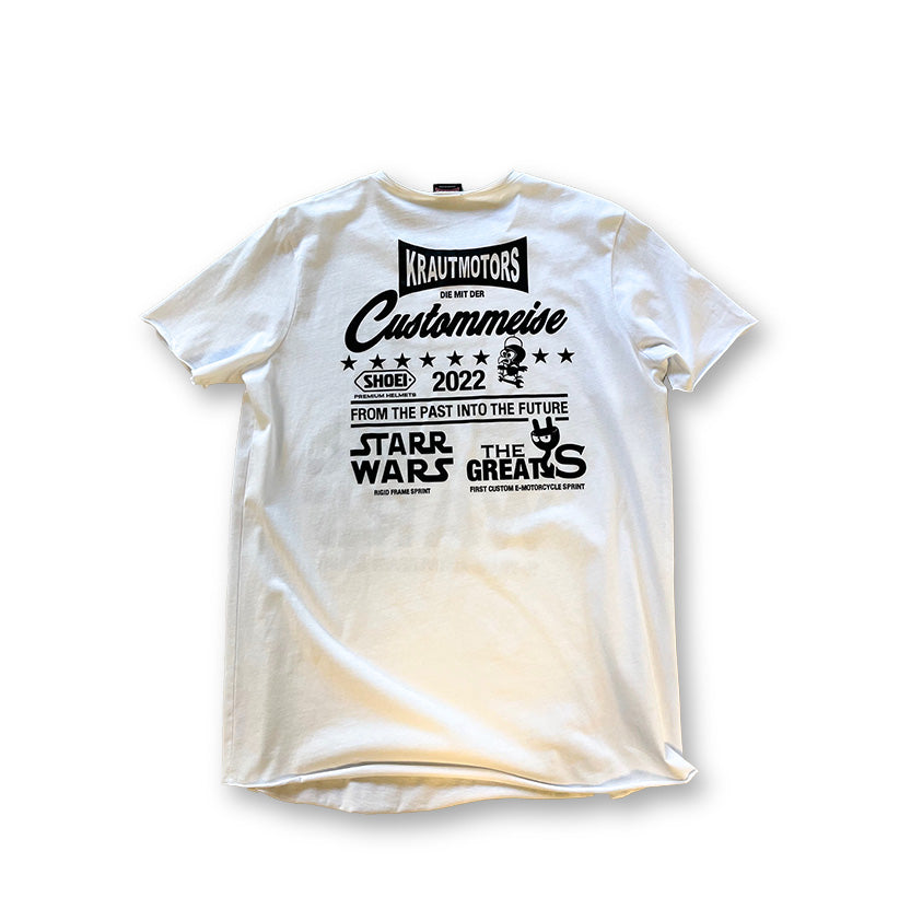 KRAUTMOTORS "StarrWars " T-Shirt Weiß