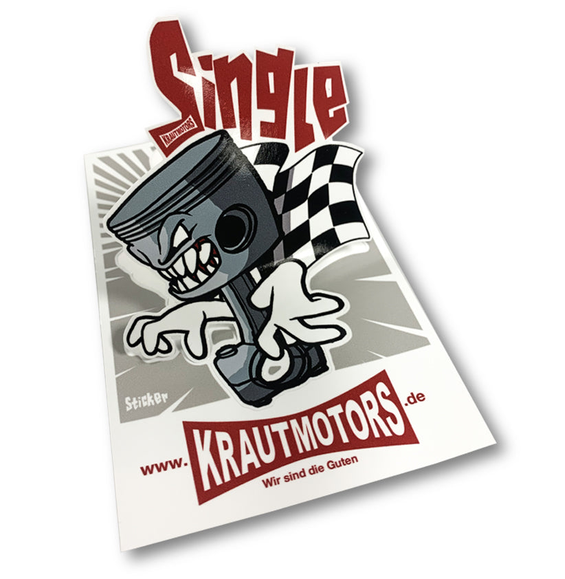 Aufkleber "Single" Einzylinder