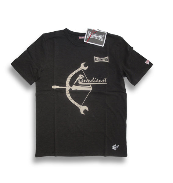 Renndienst "Bogen" T-Shirt Blau/Oliv/Creme/Braun