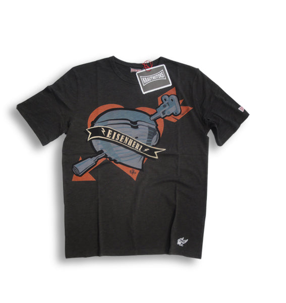BMW  T-Shirt "Eisenherz" Oliv/Creme/Braun