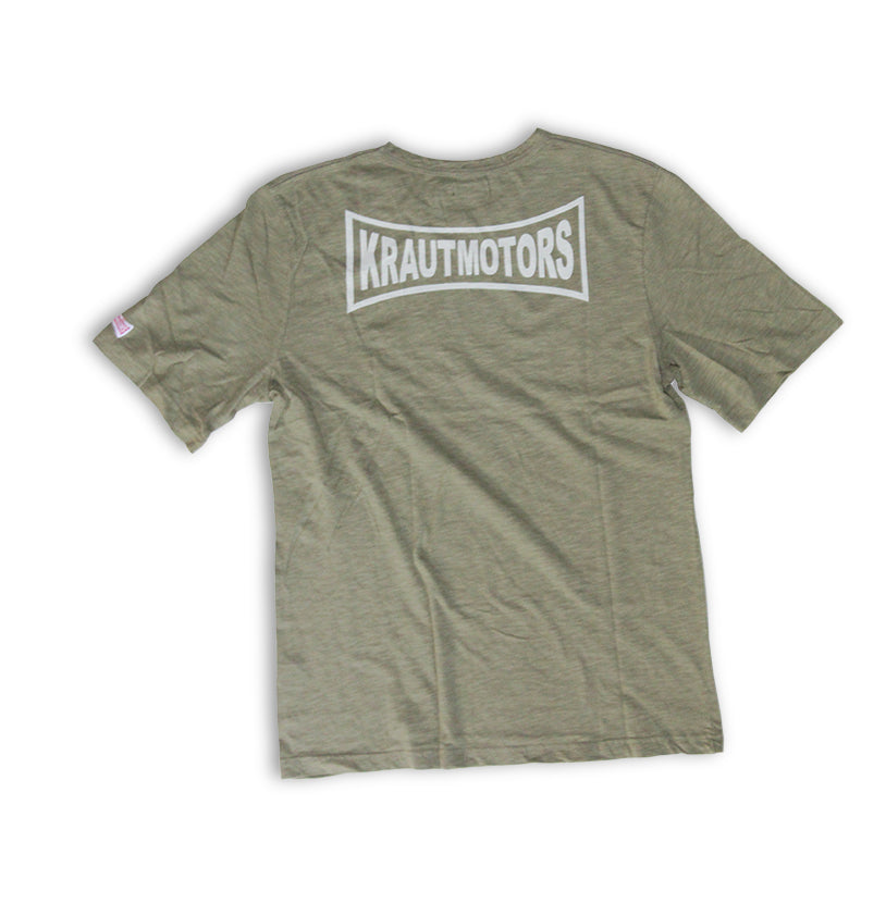 BMW  T-Shirt "Eisenherz" Oliv/Creme/Braun