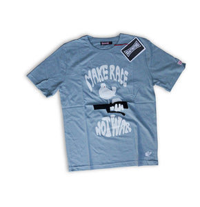 KRAUTMOTORS "MAKE RACE NOT WAR" T-Shirt Blau/Oliv