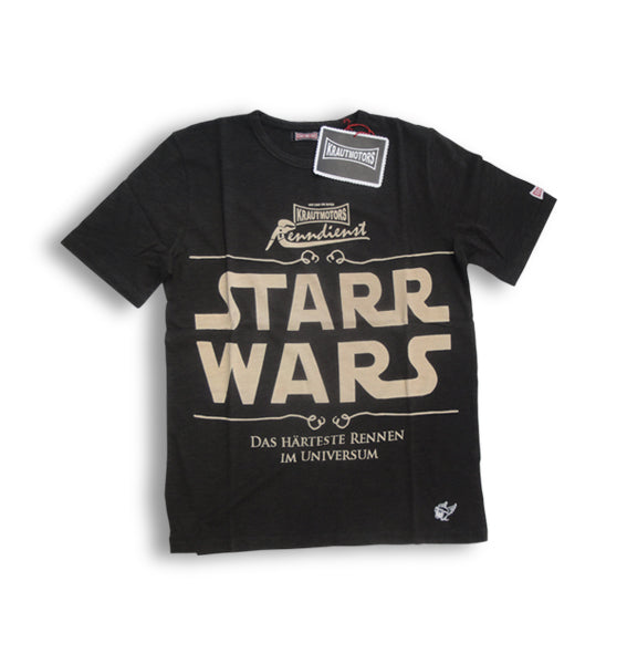 KRAUTMOTORS "StarrWars" T-Shirt Oliv/Beige/Braun