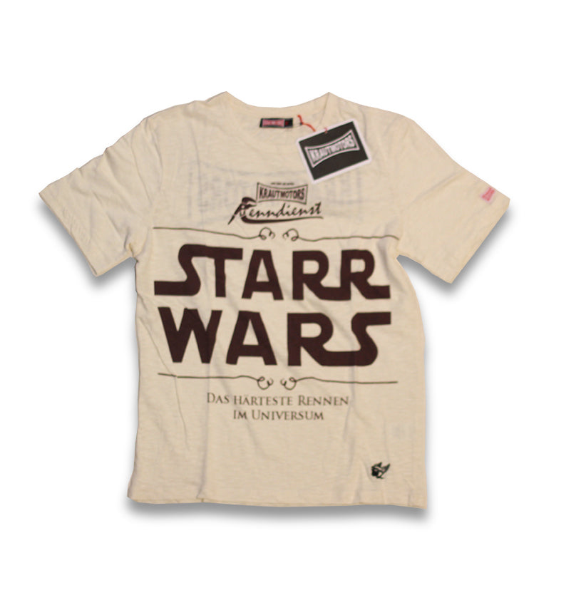 KRAUTMOTORS "StarrWars" T-Shirt Oliv/Beige/Braun